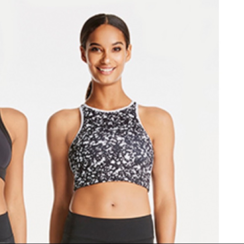 Fabletics patterned midi sports bra
